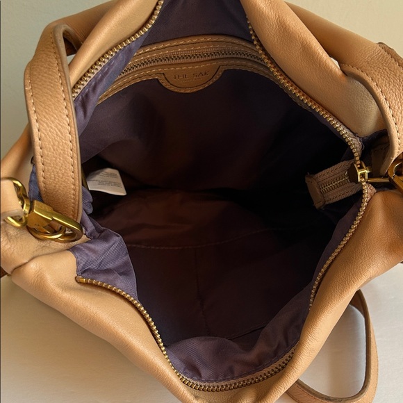 The Sak Collective Leather Camel Tan Hobo Crossbody Bag - Picture 10 of 13
